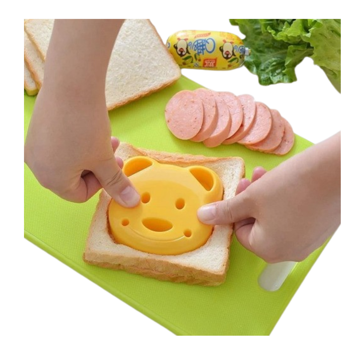 MOLDE DE SÁNDWICH EMPAREDADO DE OSO DESAYUNO PARA COCINA - 1
