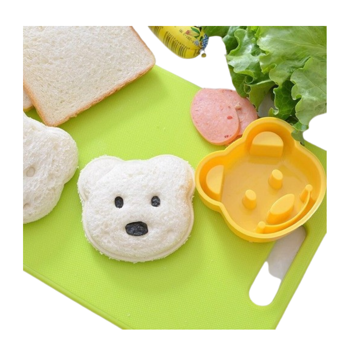 MOLDE DE SÁNDWICH EMPAREDADO DE OSO DESAYUNO PARA COCINA - 2