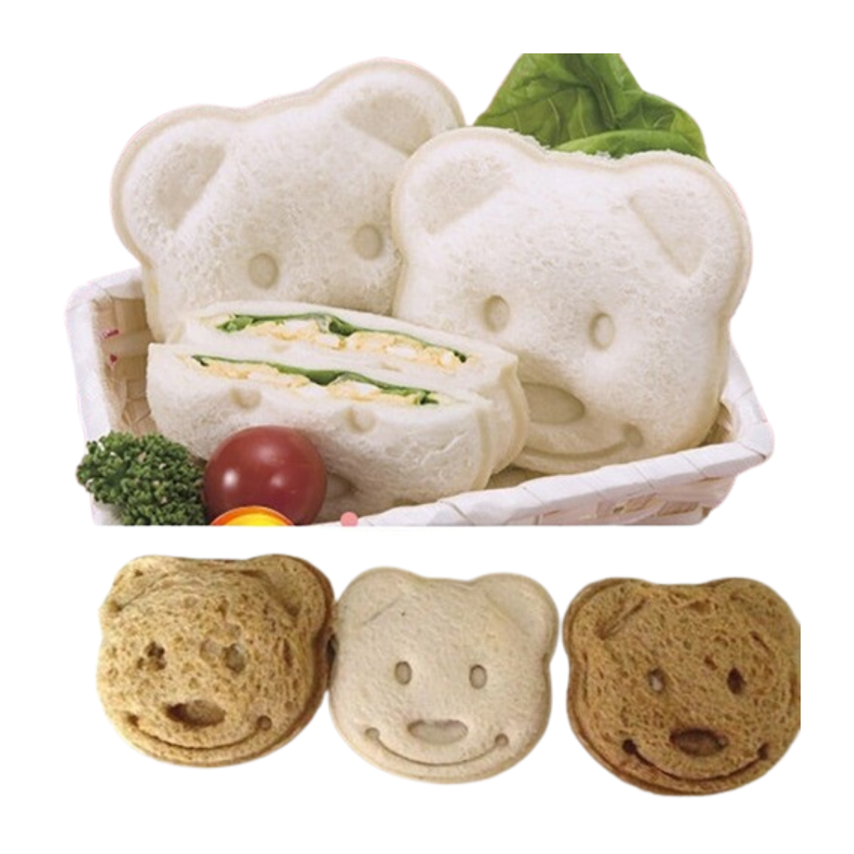MOLDE DE SÁNDWICH EMPAREDADO DE OSO DESAYUNO PARA COCINA - 3