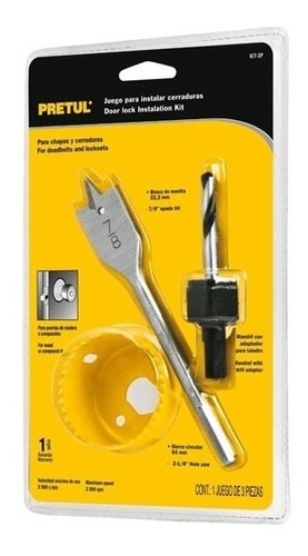 SIERRA COPA P/INSTALAR CERRADURAS 3 PIEZAS TRUPER - 1