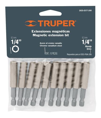 ADAPTADOR EXTENCION HEXAGONAL MAGNETICO 1/4 TRUPER - 1