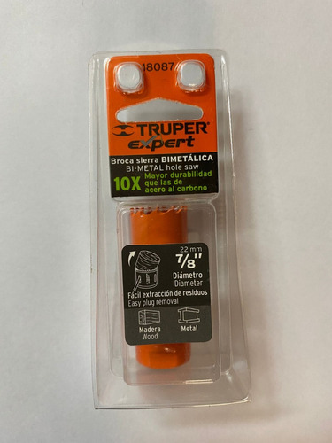 SIERRA DE COPA BIMETALICA TRUPER EXPERT, COBI-7/8 22MM - 2