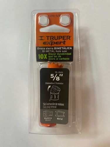 SIERRA COPA BIMETALICA TRUPER EXPERT, COBI-5/8 16MM - 1