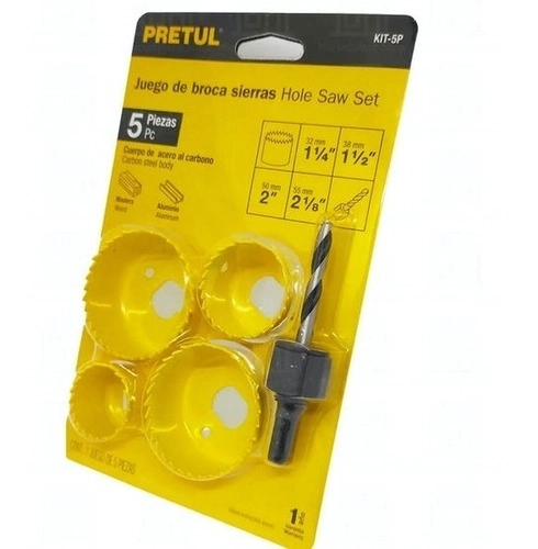 SIERRA COPA CTPR20 5 PIEZAS PARA INSTALAR CERRADURAS PRETUL KIT-5P - 1