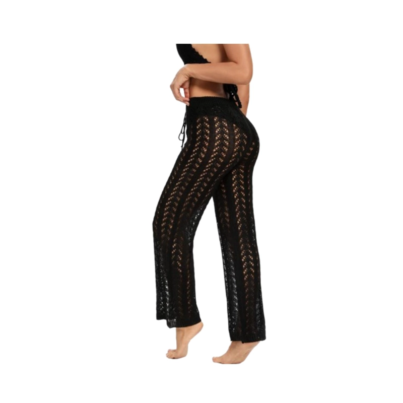 PANTALÓN LARGO MUJER GTTTBB PLAYERO TEJIDO CORDON DELANTERO PAREO - 1