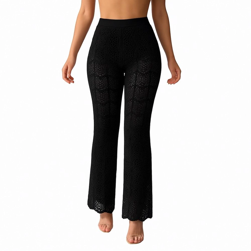PANTALÓN LARGO MUJER GTTTBB PLAYERO TEJIDO CORDON DELANTERO PAREO - 2