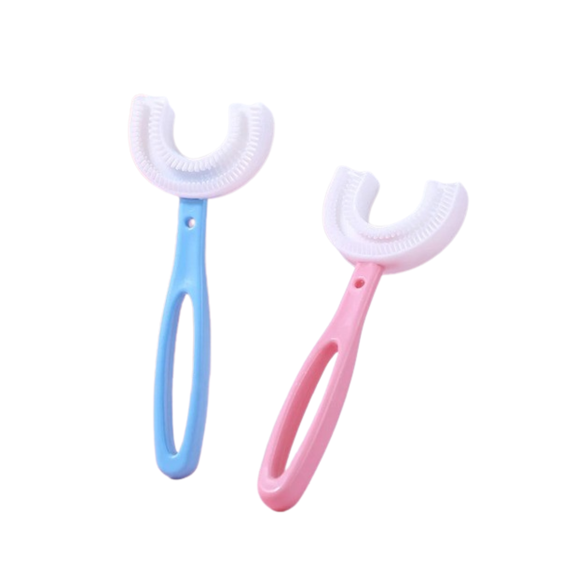 CEPILLO DE DIENTES PARA NIÑOS HIGIENE BUCAL DE SILICONA | ROSADO - 1