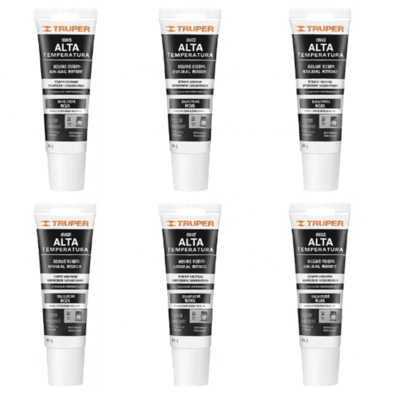 SILICONA SELLADOR NEGRO PARA ALTAS TEMPERATURAS 85G TRUPER - 5