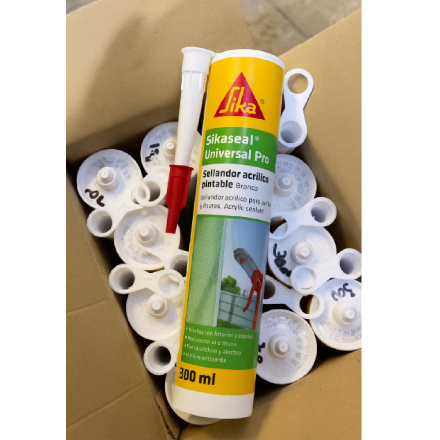 SILICONA SELLADOR ACRILICO PINTABLE BLANCO SIKA 300ML - 3