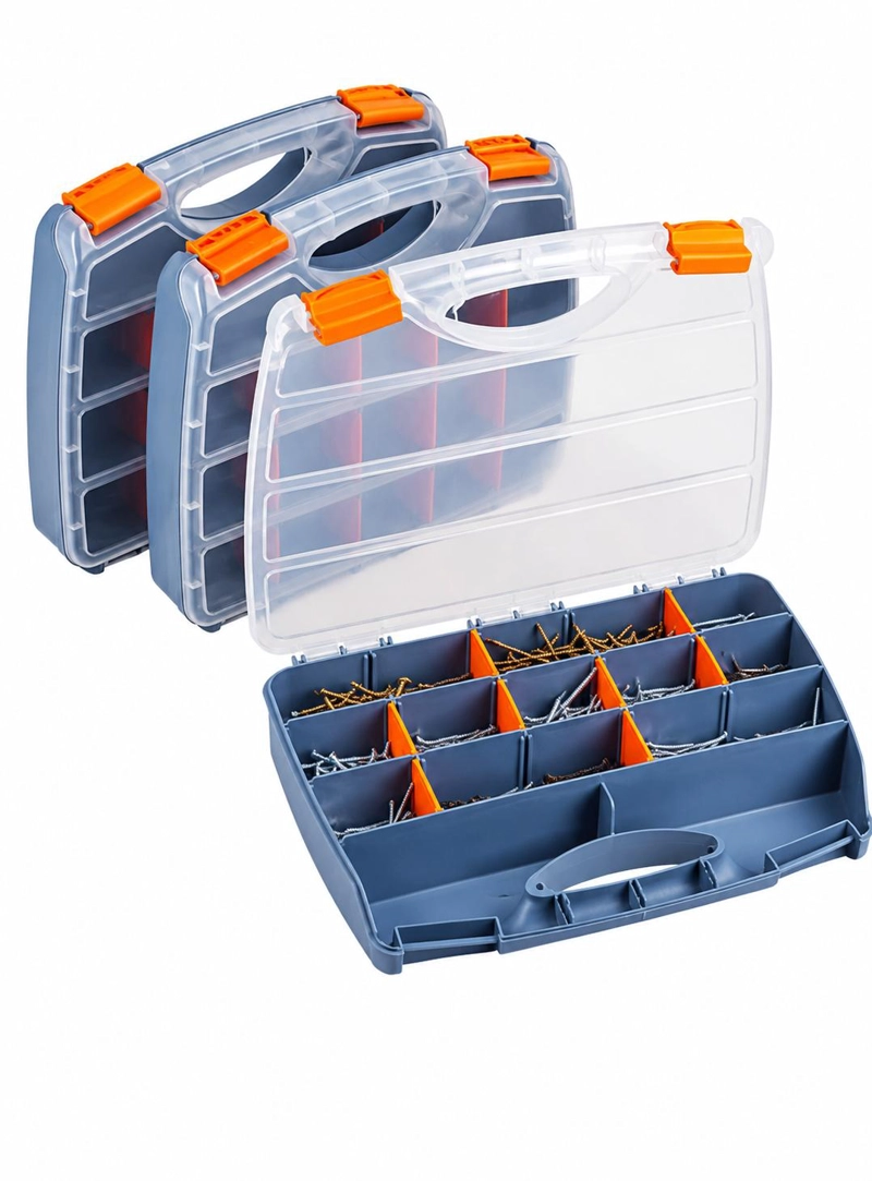 CAJA HERRAMIENTAS KENDO CTK03 ORGANIZADORA PLÁSTICO 15 COMPARTIMIENTOS 90224 2 X 2 CM - 4