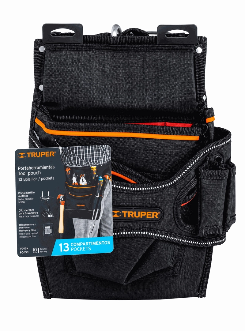 COLETO TRUPER CTTRU94 PORTAHERRAMIENTAS 13 COMPARTIMENTOS PONY-13 5 X 5 CM - 1