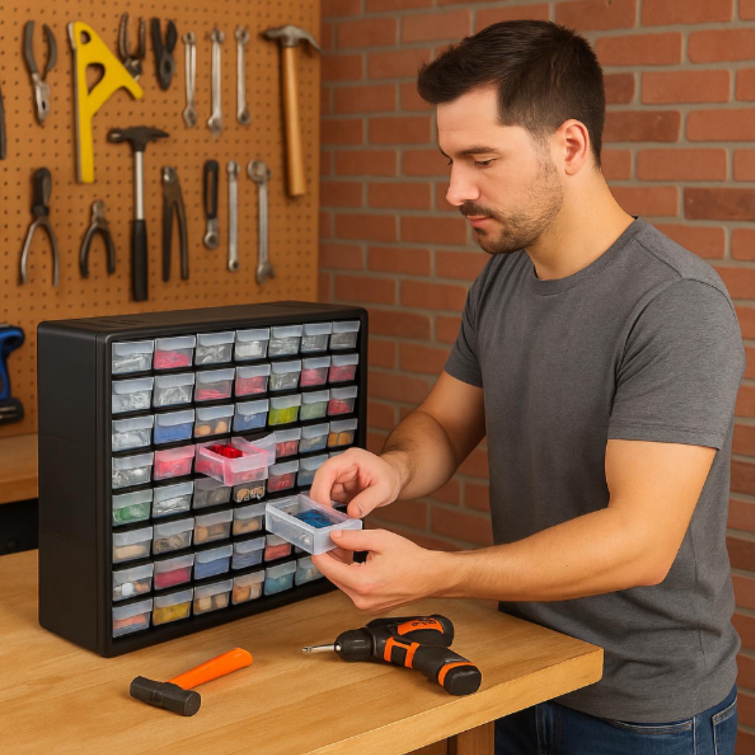 ORGANIZADOR TRUPER CTTRU218 HERRAMIENTAS PERNOS GOLILLAS. 2 X 2 CM - 3