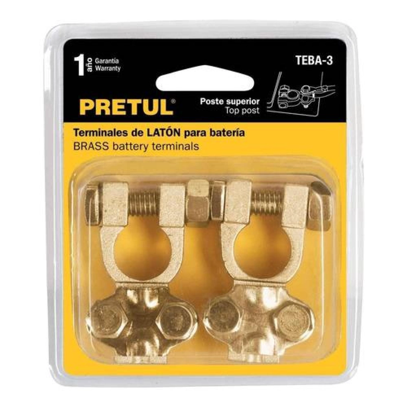 TERMINALES BORNES PARA BATERÍA AUTO PRETUL CABLE 1 A 6 ALTA CALIDAD - 1