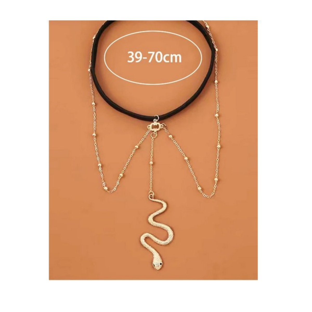 CADENA 2024 PLATA ACCESORIO LIGUERO PARA PIERNA MUSLO SERPIENTE PLATEADO - 2