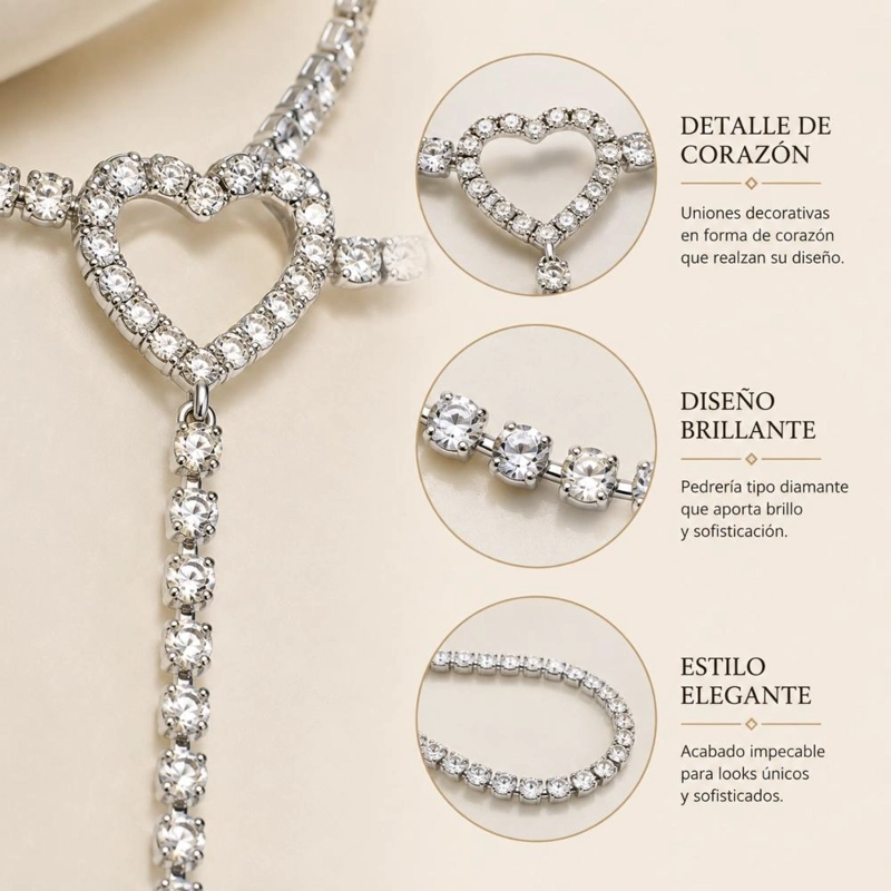 CADENA 2024 ACCESORIO LIGUERO PARA PIERNA DIAMANTE - 5