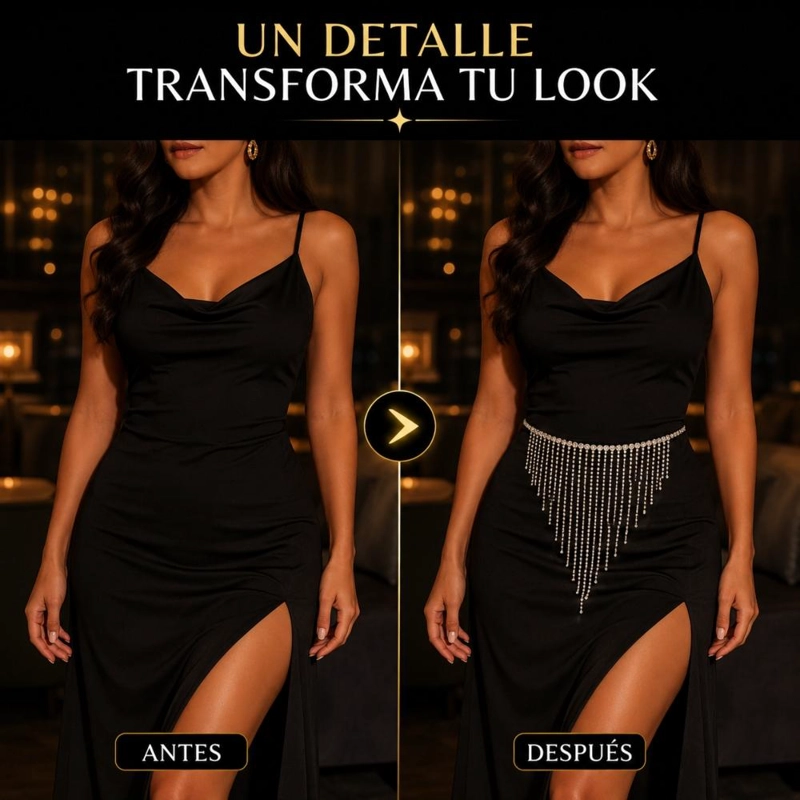 CADENA 2024 ACCESORIO COLLAR CINTURA CADERA SEXY - 4
