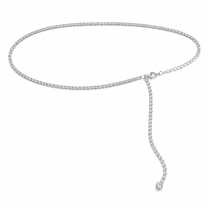 CADENA PARA LA CINTURA CON DISEÑO DE DIAMANTE DE IMITACION - 4