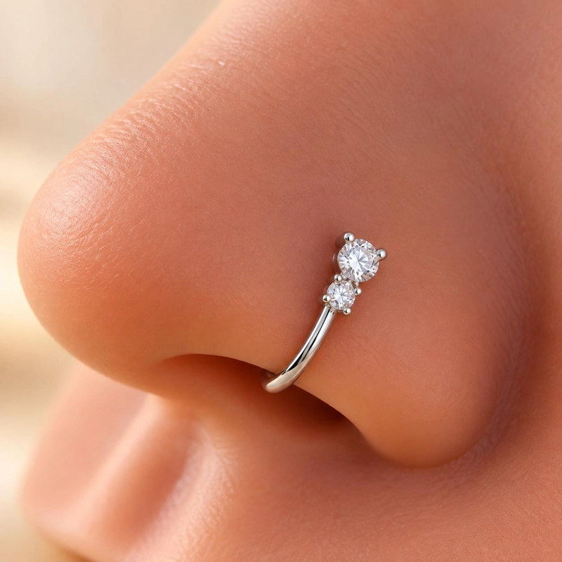 ARO CUFF NARIZ FALSO SIN PERFORACION ELEGANTE - 1