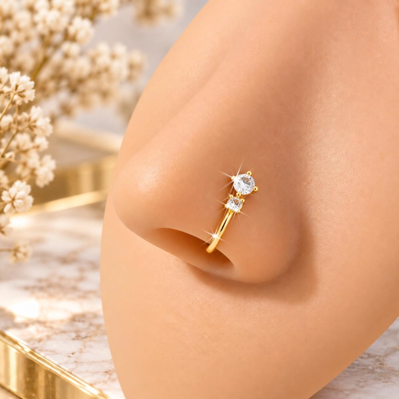 ARO CUFF NARIZ FALSO SIN PERFORACION ELEGANTE - 3