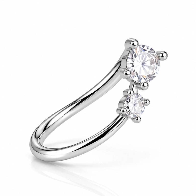 ARO CUFF NARIZ FALSO SIN PERFORACION ELEGANTE - 3