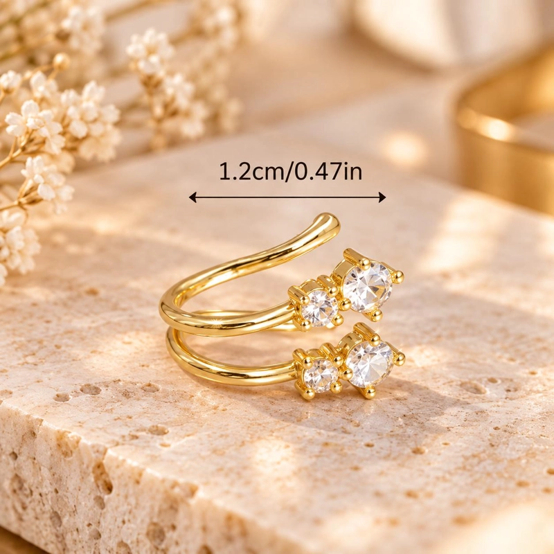 ARO CUFF NARIZ FALSO SIN PERFORACION ELEGANTE - 4