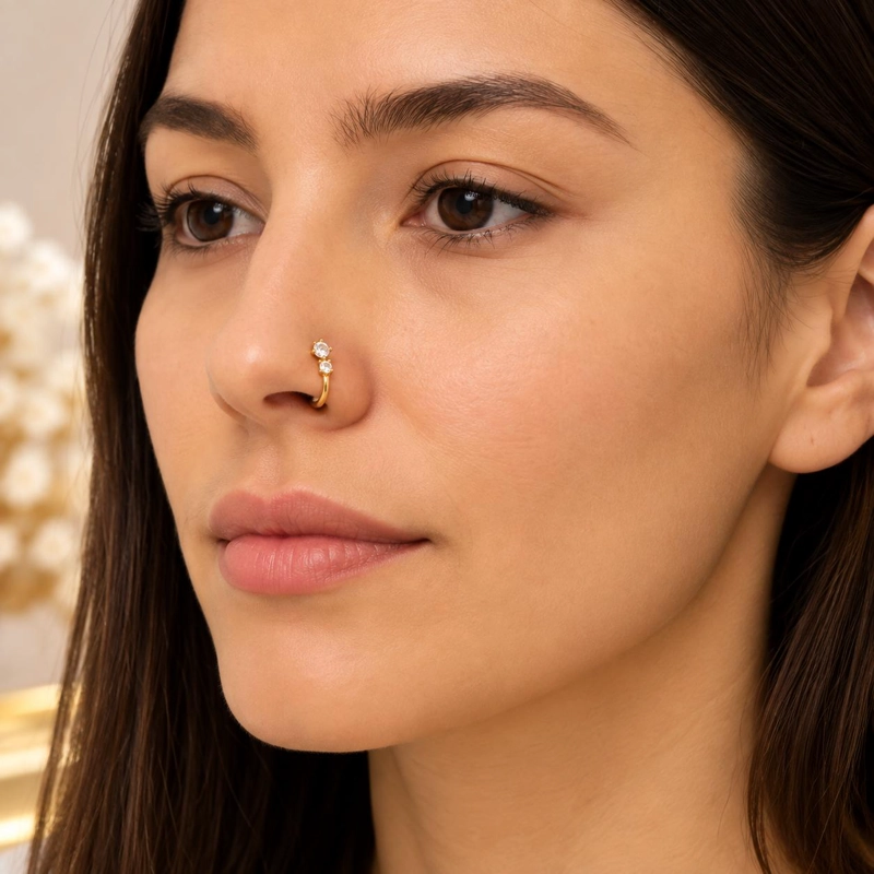 ARO CUFF NARIZ FALSO SIN PERFORACION ELEGANTE - 5