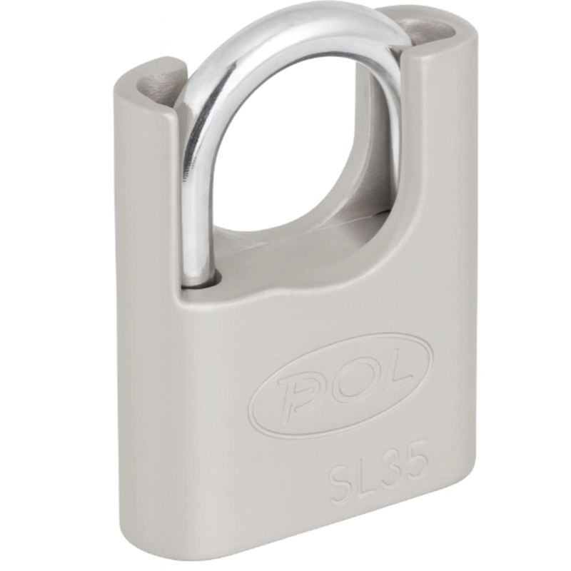 CANDADO ALTA SEGURIDAD POLI EXTERIOR CON HOMBROS 50MM LINEAX - 2