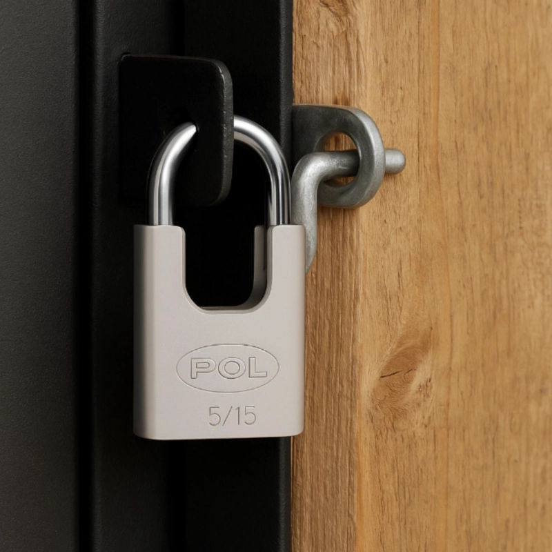 CANDADO ALTA SEGURIDAD POLI EXTERIOR CON HOMBROS 50MM LINEAX - 5