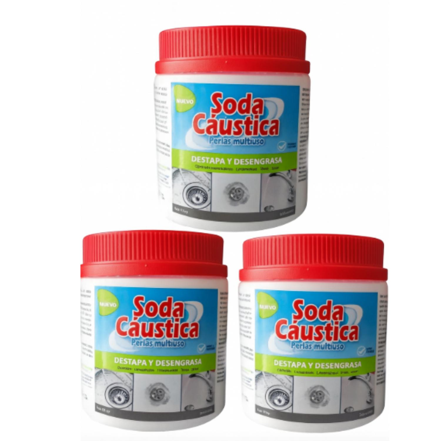 SODA CAUSTICA EN PERLAS POTE 1/2KG PASSOL ORIGINAL - 3