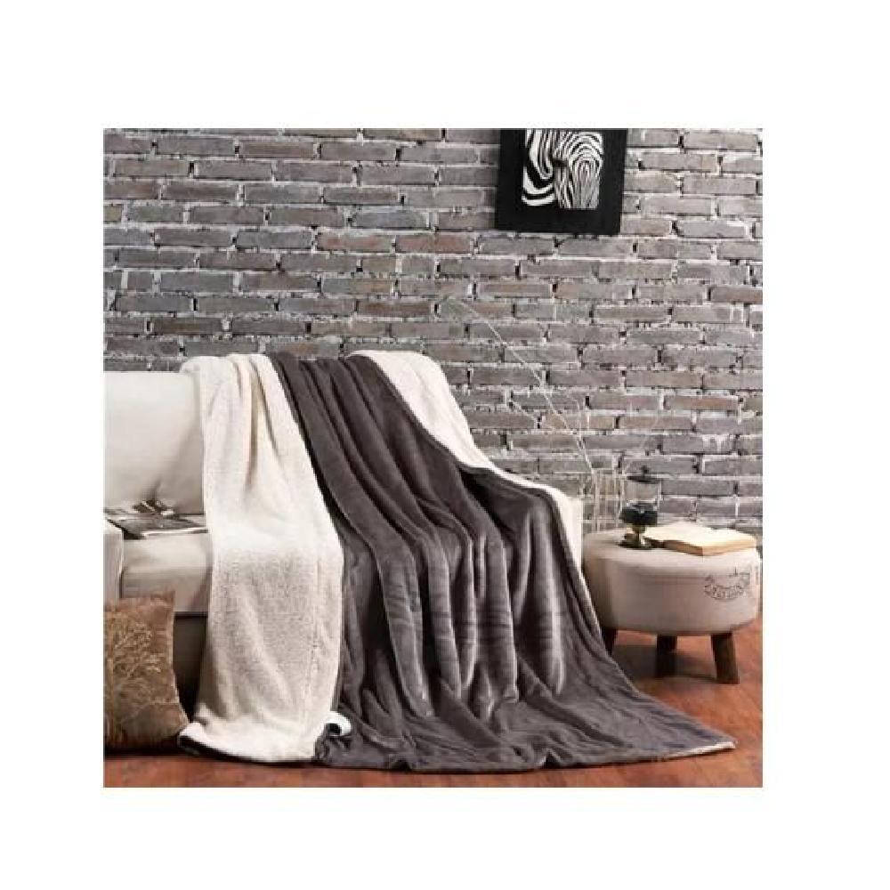 FRAZADAS MANTA COBIJA PREMIUM POLAR CON CHIPORRO 2 PLAZAS INVIERNO - 1