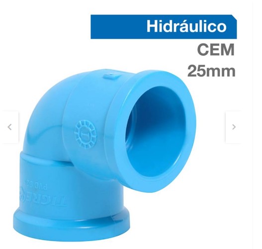 PACK 5UN CODO PVC HIDRÁULICO 25MM PN10 - 2