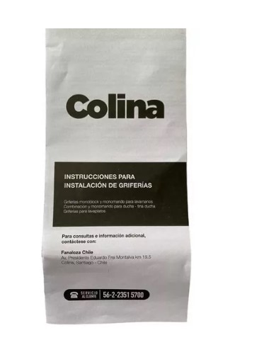 LLAVE FANALOZA CTFA14 MONOMANDO LAVAMANOS COLINA GARANTIA 5 AÑOS ACERO - 6