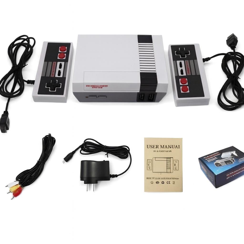 MINI CONSOLA RETRO LCD 620 JUEGOS CLASICOS + 2 CONTRIOLES - 3