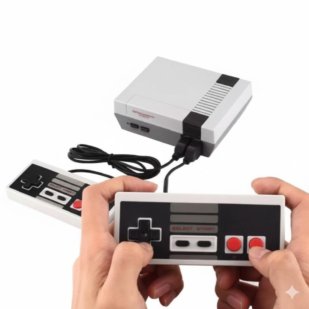 MINI CONSOLA RETRO LCD 620 JUEGOS CLASICOS + 2 CONTRIOLES - 4
