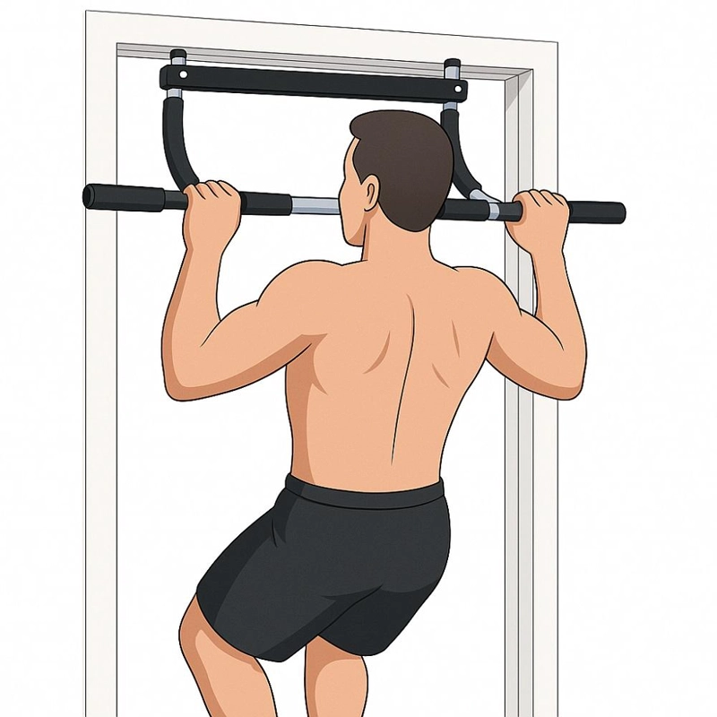 BARRA EJERCICIO MULTIFUNCIONAL PUERTA ABDOMINALES FLEXIONES DOMINADAS! - 2