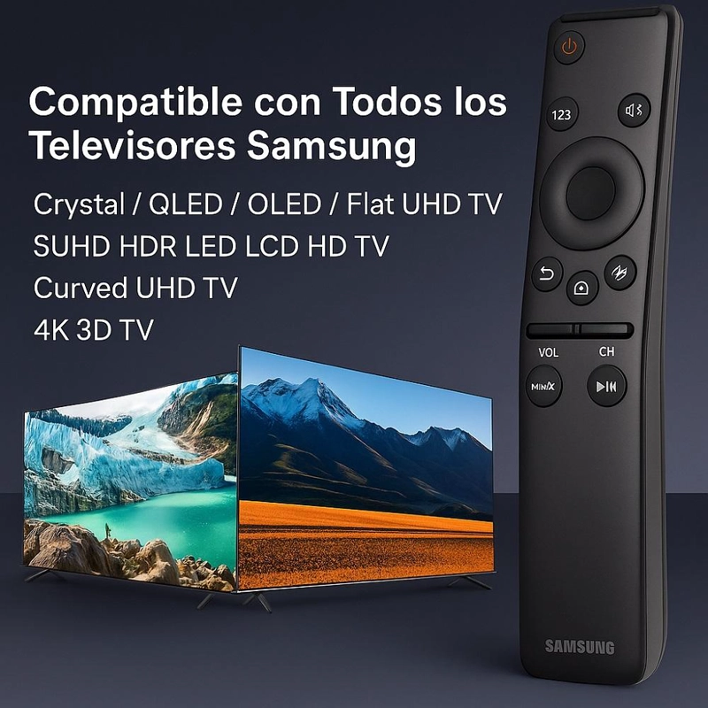 CONTROL GENÉRICO COMPATIBLE SAMSUNG SMART UHD TV 4K 2024 - 2