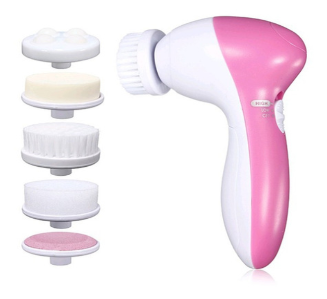 CEPILLO LIMPIADOR FACIAL 5 EN 1 MASAJEADOR EXFOLIANTE - 1