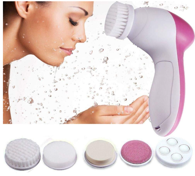 CEPILLO LIMPIADOR FACIAL 5 EN 1 MASAJEADOR EXFOLIANTE - 2