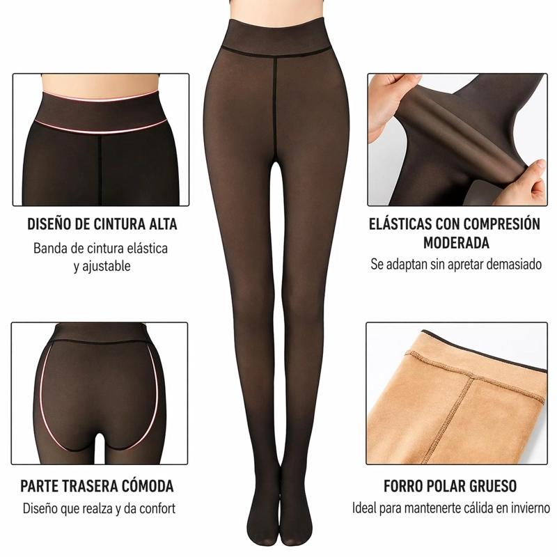 PANTY MUJER INTIMO CALZA CHIPORRO EFECTO PIEL !TALLAS GRANDES!! - 3