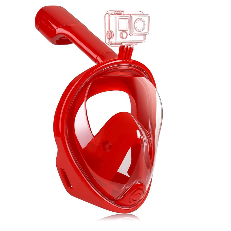 MASCARA SNORKEL MASCARA BUCEO SNORKEL FULLFACE GO PRO - ROSA - TAMAÑO UNICO - 1