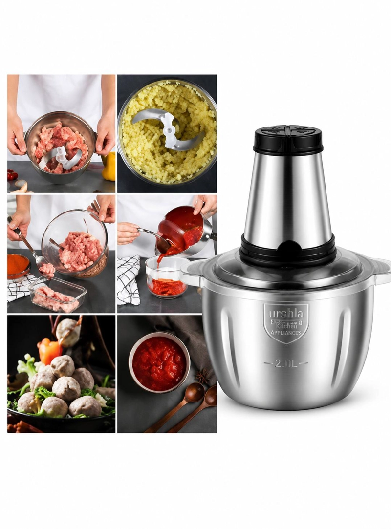 PICADOR 220V MOLEDOR 2 LITROS ELÉCTRICO CARNES Y VERDURAS - 6