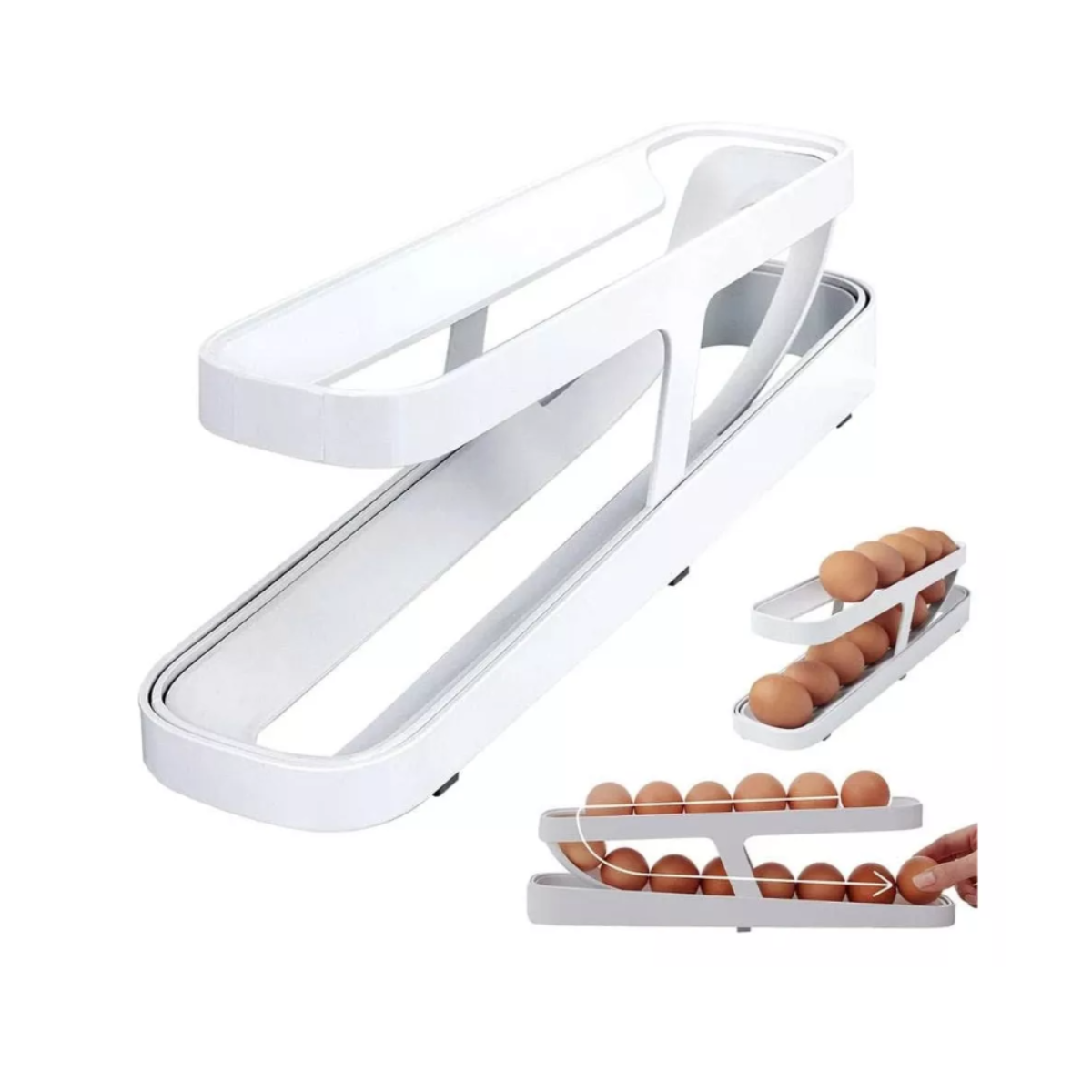 HUEVERA ORGANIZADOR DISPENSADOR DE HUEVOS AUTOMÁTICO - 2