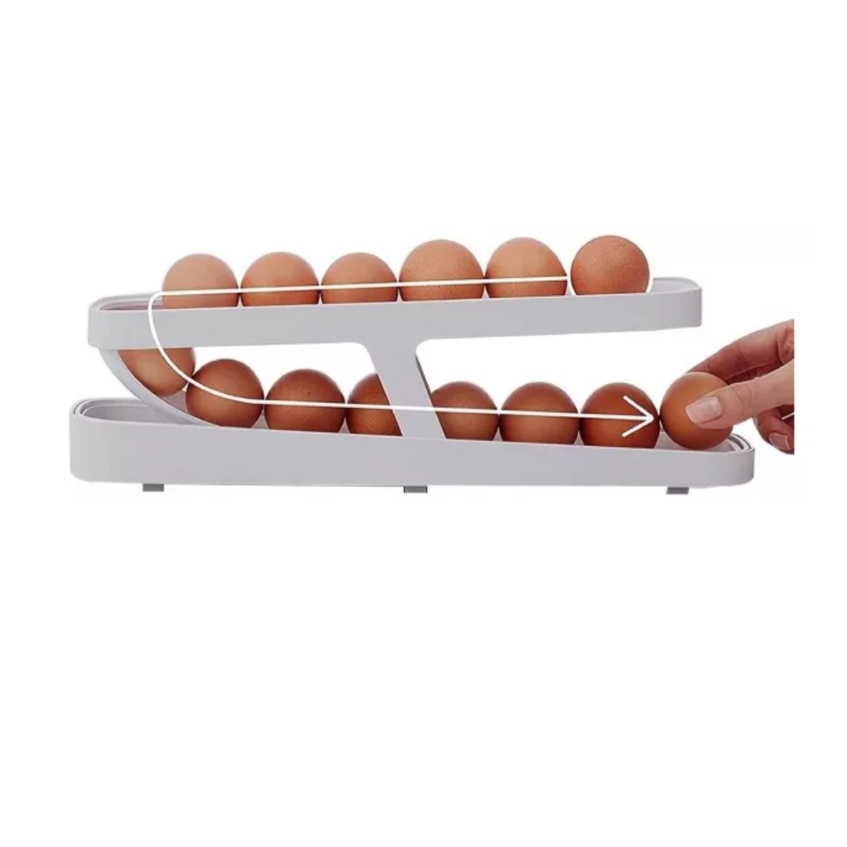 HUEVERA ORGANIZADOR DISPENSADOR DE HUEVOS AUTOMÁTICO - 3