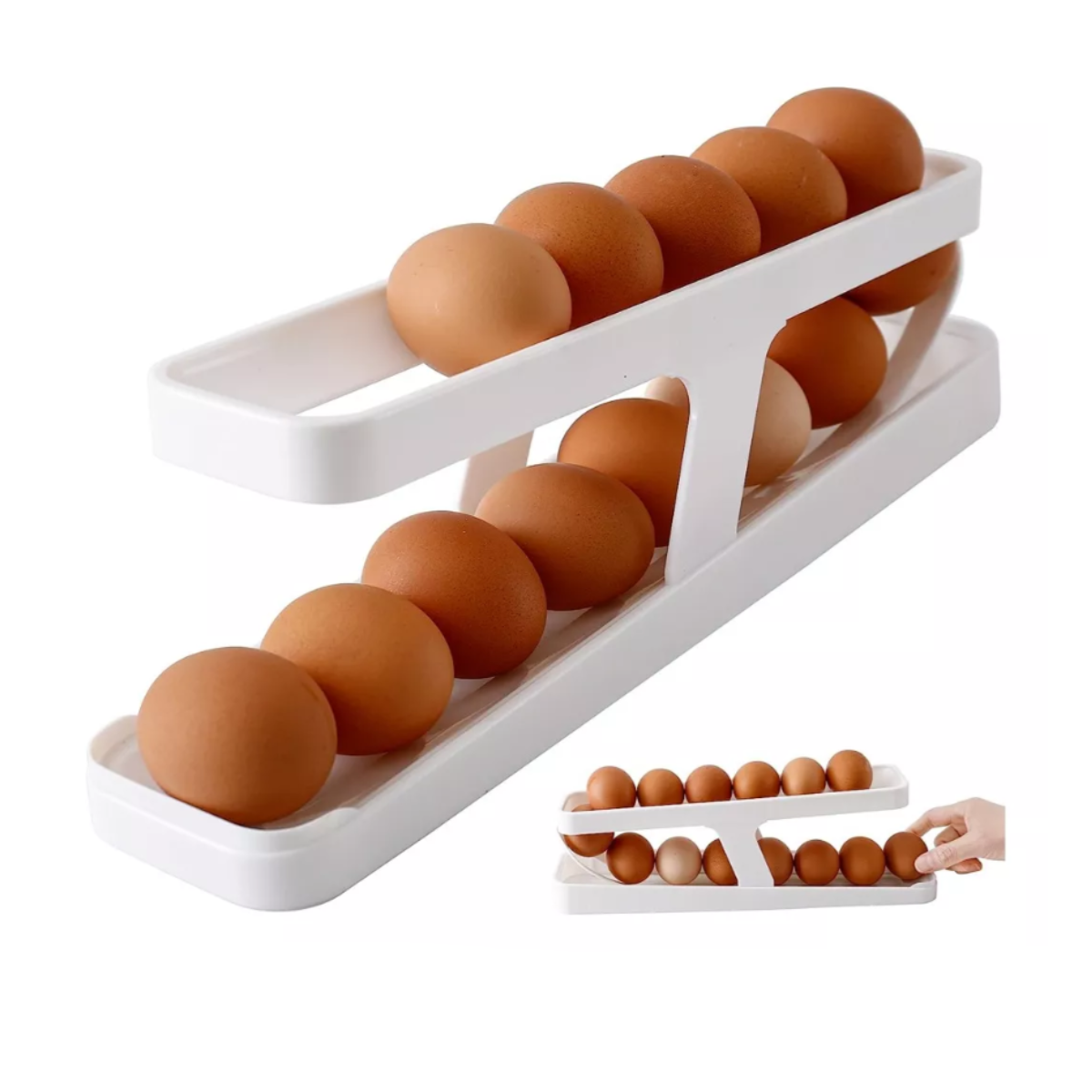 HUEVERA ORGANIZADOR DISPENSADOR DE HUEVOS AUTOMÁTICO - 4