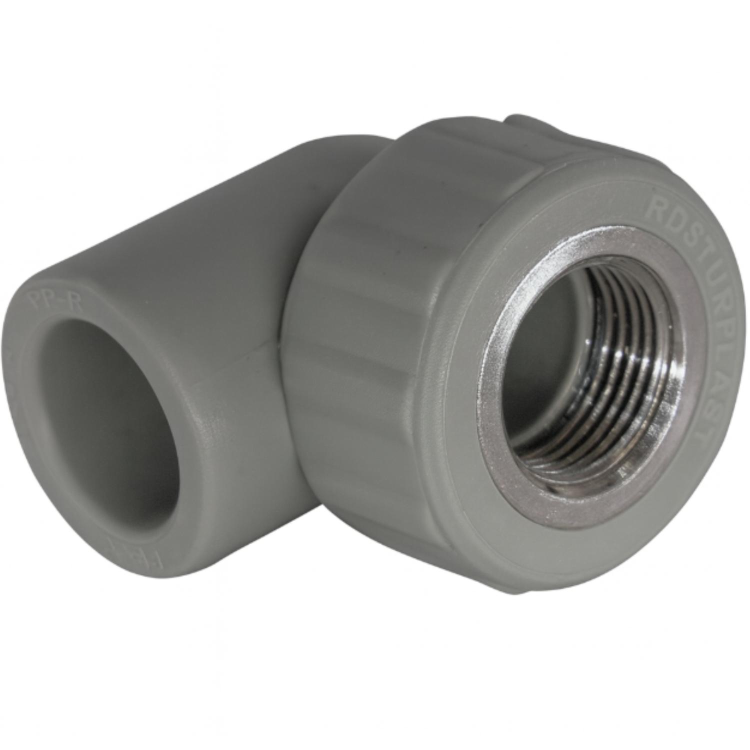 CODO FUSION PPR 20 X 1/2 HI/SOLDAR GRIS METAL EDR - 2