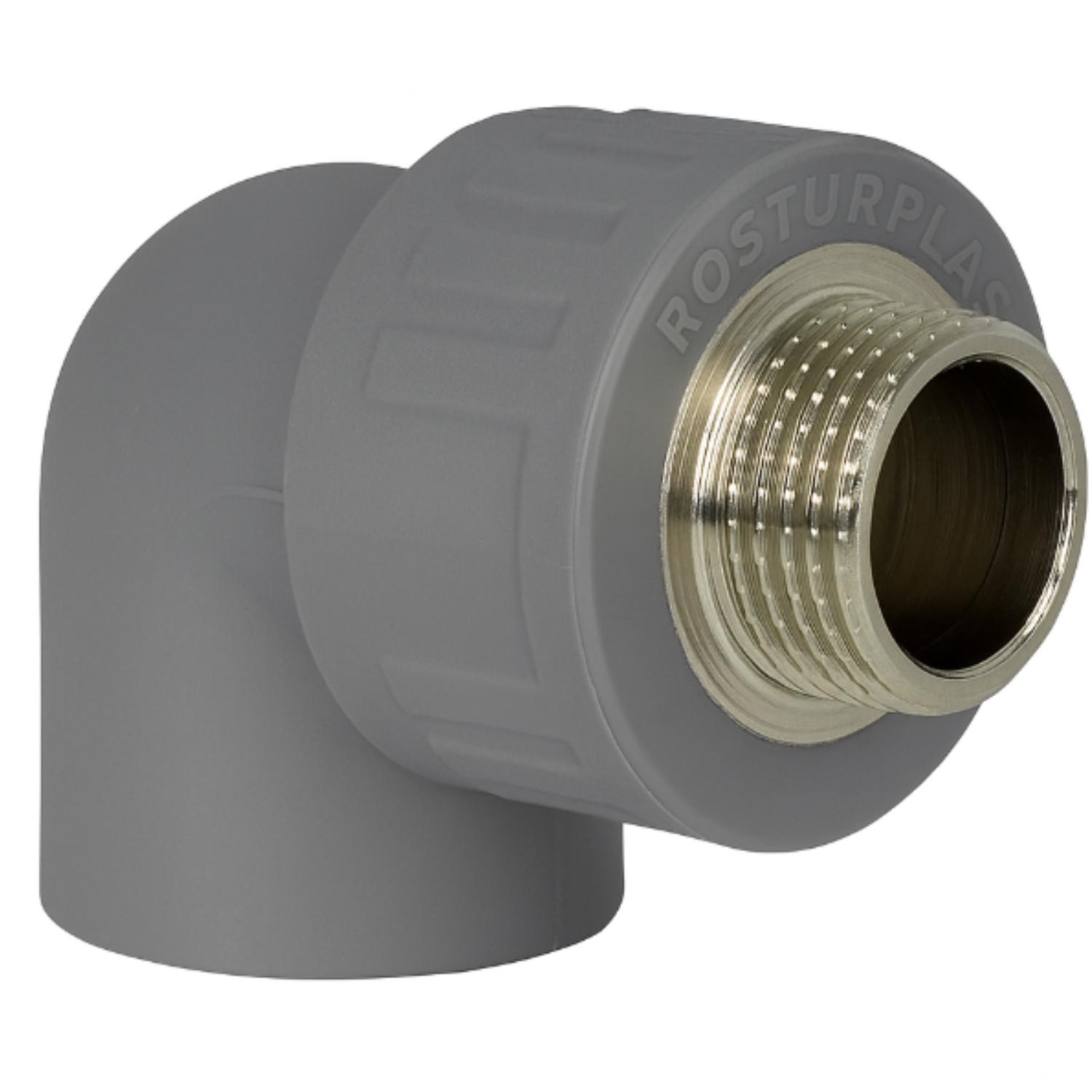 CODO FUSION PPR 25 X 3/4 HE/SOLDAR GRIS METAL EDR - 1