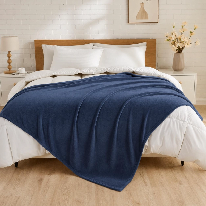 MANTA FRAZADA EXTRA GRANDE POLAR SUAVE 230*200CM 2PLAZAS - 4