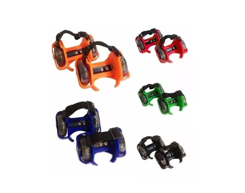 PATIN PATINES AJUSTABLES PARA ZAPATILLAS CON LUCES NIÑOS | VERDE - 3