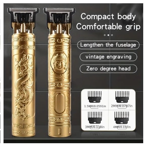 AFEITADORA ELÉCTRICA MAQUINA CORTA PELO BARBA RECARGABLE USB - 5