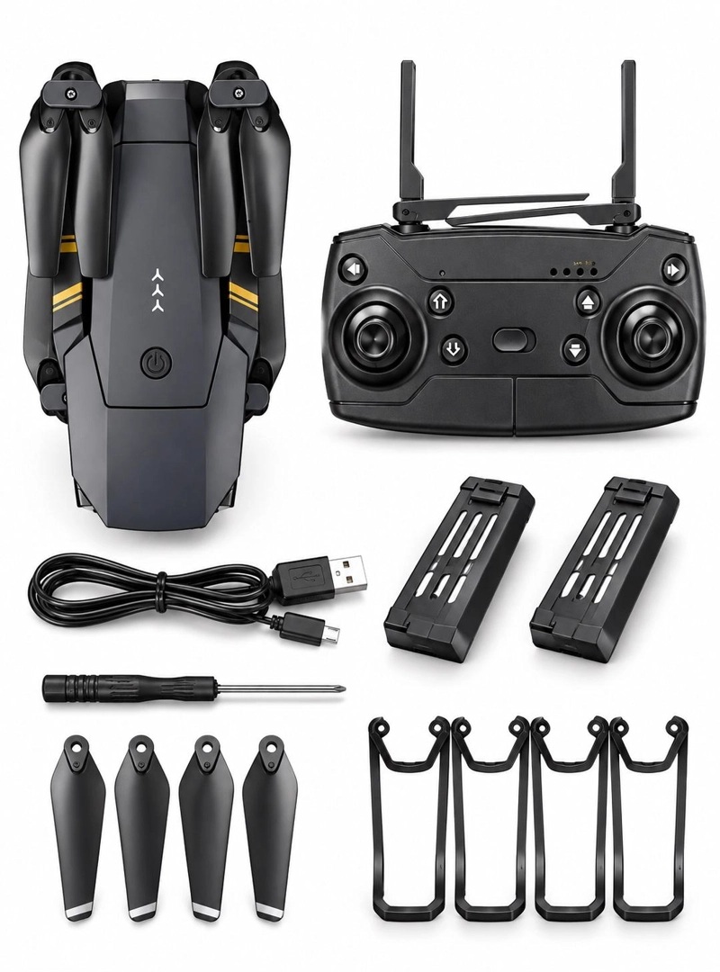 DRONE CON CÁMARA 2024 WIFI APP CONTROL + BATERÍA RECARGABLE - 2